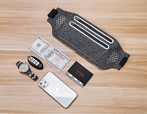 DPLUS Water Resistant Cell Phone Waist Packs for iPhone 12, 12 Pro, 12 Pro Max, X, Xs, Xs Max, Xr, 11,8, 7, 6, Plus Sizes and More! Adjustable Elastic Band & Key Slot (Black) Black - BeesActive Australia