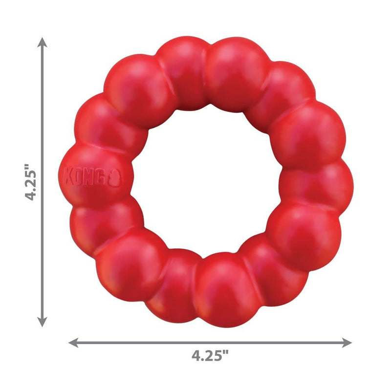 KONG - Ring - Durable Rubber Dog Chew Toy Medium/Large Standard Packaging - BeesActive Australia