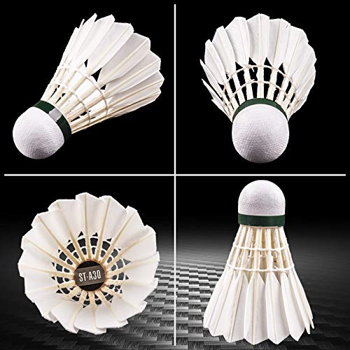 Senston A30 Badminton Shuttlecocks Feather Badminton Birdies with High Stability and Durability Badminton Ball 12 PACK - BeesActive Australia