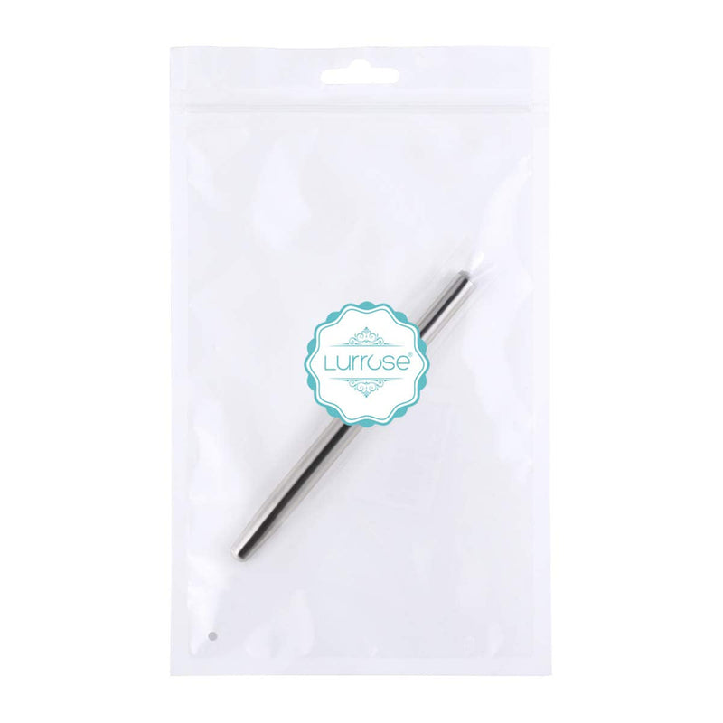 Lurrose Lip Brush Retractable Lipstick Applicators Professional Makeup Brush with Cap for Travel (Silver) - BeesActive Australia