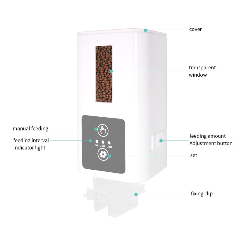 Automatic Fish Feeder for Aquarium Auto Fish Feeder Smart Timer Fish Food Vacation Feeder Fish Food Dispenser - BeesActive Australia