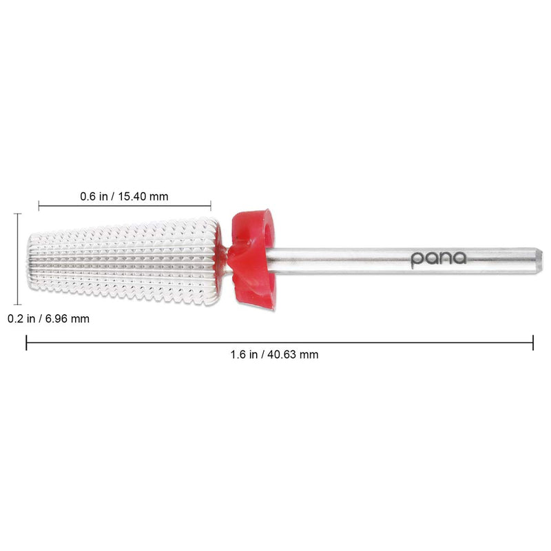 PANA Nail Carbide 5 in 1 Bit - Two Way Rotate use for Both Left and Right Handed - Fast remove Acrylic or Hard Gel - 3/32" Shank - Manicure, Nail Art, Drill Machine (Fine - F, Silver) - BeesActive Australia