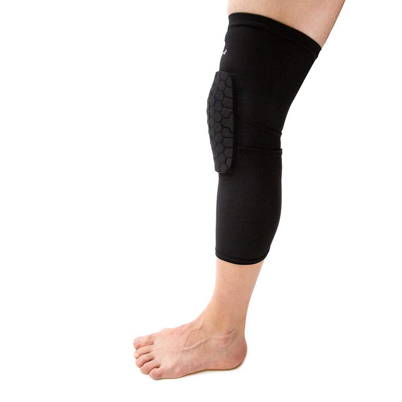 Knee Compression Sleeves: McDavid Hex Knee Pads Compression Leg Sleeve for Basketball, Volleyball, Weightlifting, and More - Pair of Sleeves BLACK Adult: SMALL - BeesActive Australia