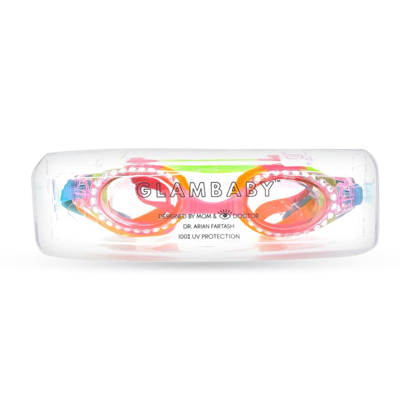 GlamBaby Samira Kids Swim Goggles - 100% UVA/UVB Protection - Ultimate protection for Kids while in water - Lightweight, Stylish, Durable Swim Goggles - BeesActive Australia