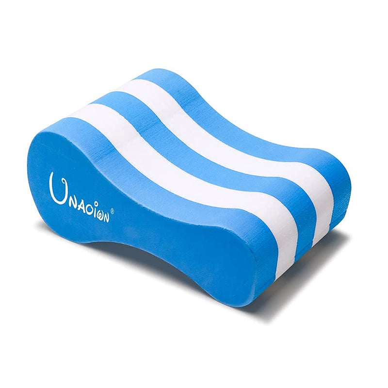 UNAOIWN Pull Buoy EVA 5-Layer Leg Float for Swimming Pool Training Aid and Swimming Stroke for Adults and Beginners Blue - BeesActive Australia