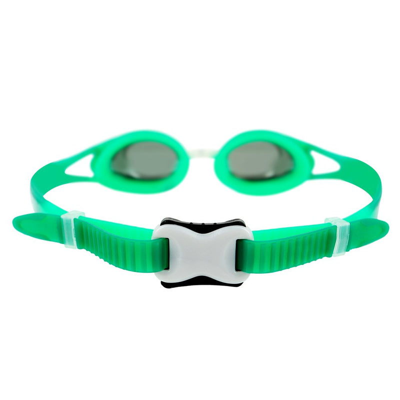 [AUSTRALIA] - Barracuda Junior Swim Goggle Carnaval - Mirror Lenses Anti-Fog UV Protection Anti-Glare, Silicone Seals Strap, Easy-Adjustment No Leaking for Kids, Children Ages 7-15#34710 Green 