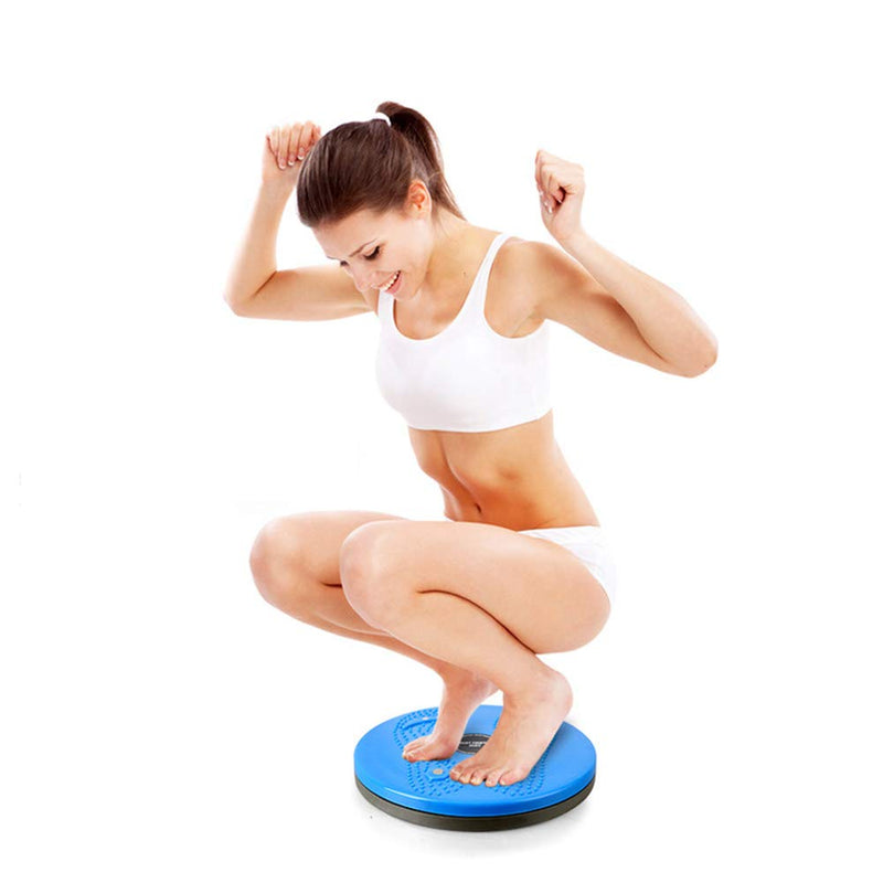 LISSO Twisting Waist Disc, Body Shaping Twisting Waist Machine Rotating Board Female Twister Exercise Sports Equipment Aerobic Exercise Foot Massage Black - BeesActive Australia