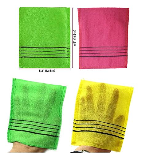 Korean Tistom Italy Towel Exfoliating Towel Bath Washcloth 3 Pcs (Red) Dead Skin Remover - BeesActive Australia