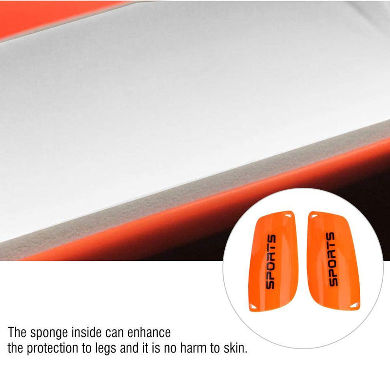 VGEBY 1Pair Shin Guards, Soccer Shinguards Leg Pad Protector for Adults and Youth Orange-S - BeesActive Australia