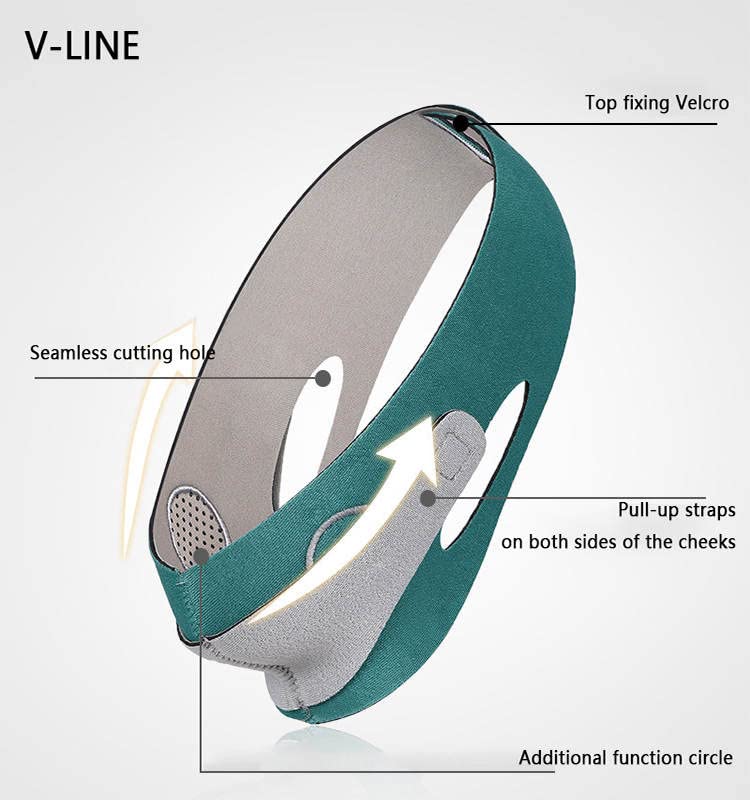 Double Chin Reducer, Facial Slimming Strap, Face Lifting Slimming Belt, Advanced V-Line Facial Slimming Strap for Men & Women - BeesActive Australia