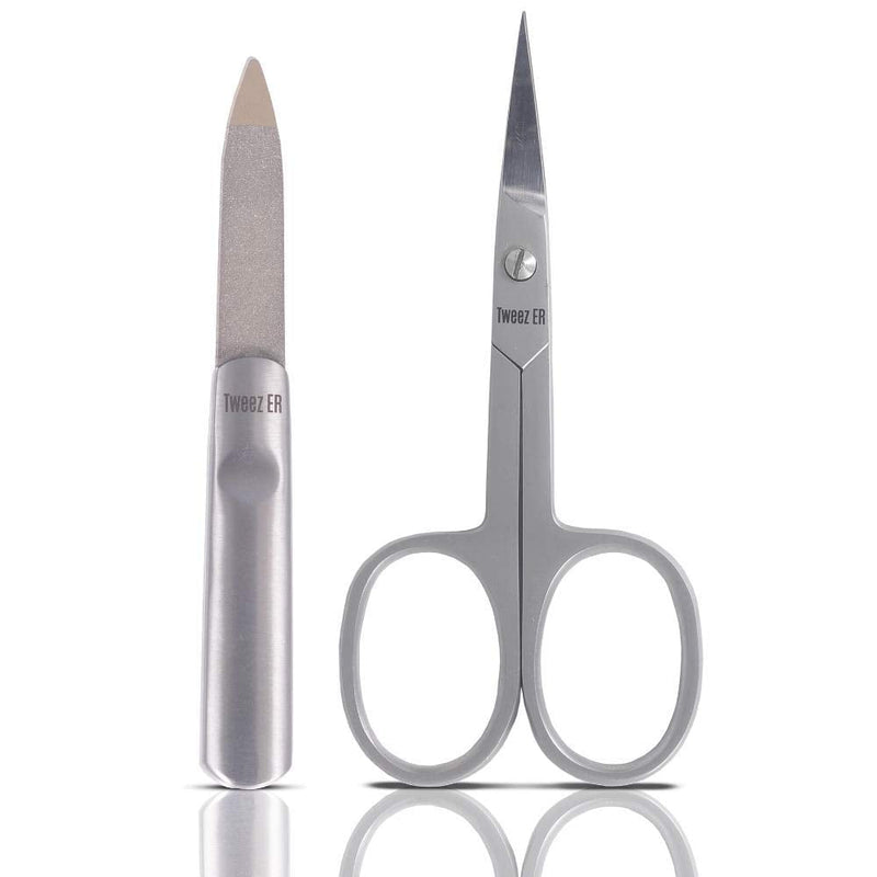 Nail Scissors | Premium Manicure scissors for Professionals, Hand Sharpened Cuticle Scissors and Nail File | fingernail scissors For Eyebrows,Nose Hair & Beard |Premium Quality Toenail Scissors - BeesActive Australia