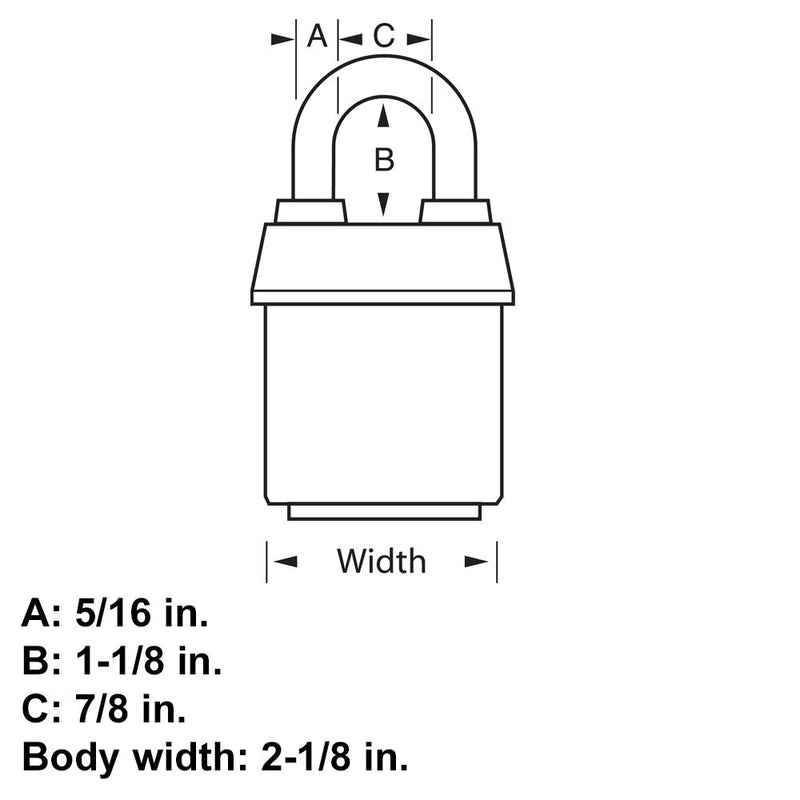 Master Lock 911DPF Heavy Duty Outdoor Padlock with Key, 1 Pack - BeesActive Australia