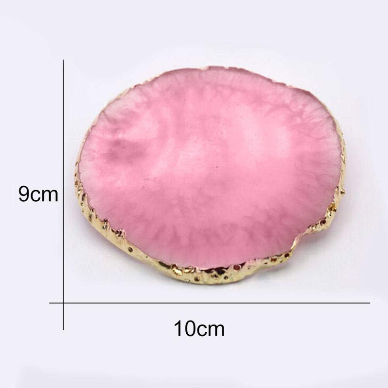 Resin Nail Art Palette, Kalolary Polish Holder Drawing Color Palette, Nail Art Painting Gel Palette Manicure Tool (Pink) Pink - BeesActive Australia