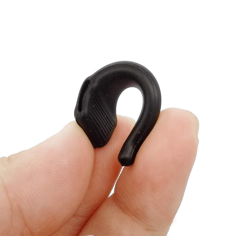 3 Pairs Anti-Slip Ear Hook Grip Glasses Accessories Ear Hook Eyeglass Temple Tip for Sunglasses and Glasses (Black) Black - BeesActive Australia