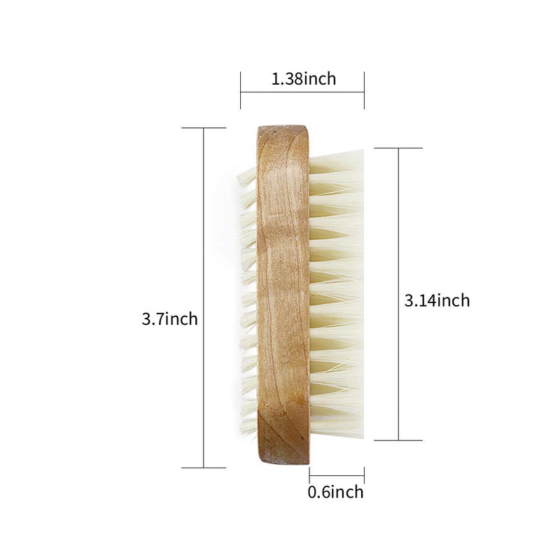 Acmer 4 Pack Wooden Cleaning Nail Brush Wood 2 Side Cleaner Double Side Scrub Cleaning Brush Hand Scrubbing Brush for Men Women Manicure Pedicure - BeesActive Australia