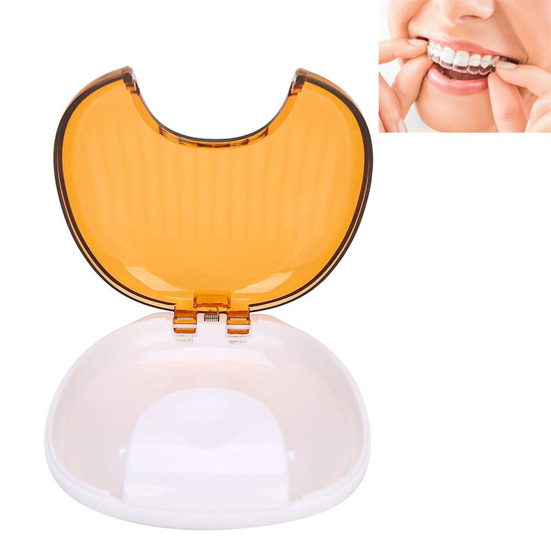 Retainer Case,Mouth Guard Case Orthodontic Retainer Case Portable Waterproof Mouthpiece Denture Box Container Denture Storage Container(1) 1 - BeesActive Australia