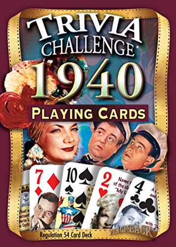 Flickback 1940 Trivia Playing Cards - BeesActive Australia