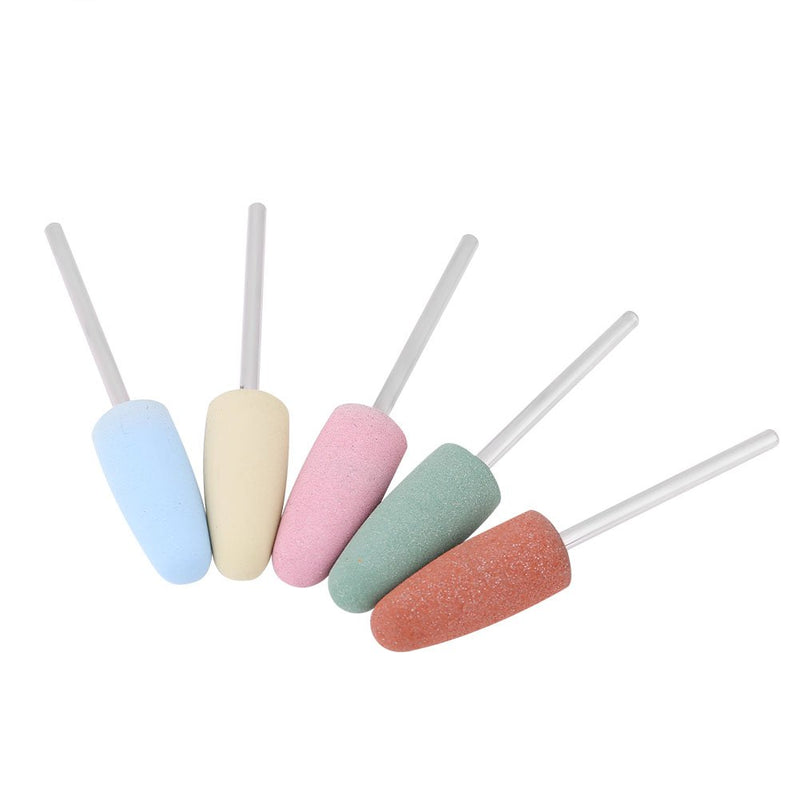 Nail Drill Bits, Nail Art Silicone Polisher, 5pcs Nail Art Silicone Polisher Nail Grinders Drill Bits Manicure Machine Tools for Nail Grinding and Trimming - BeesActive Australia