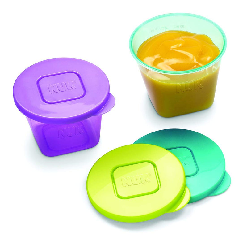 Annabel Karmel by NUK 6 Stackable Storage Containers (Microwave and Freezer Safe) with Baby Food Masher and Bowl Containers with Masher and Bowl - BeesActive Australia