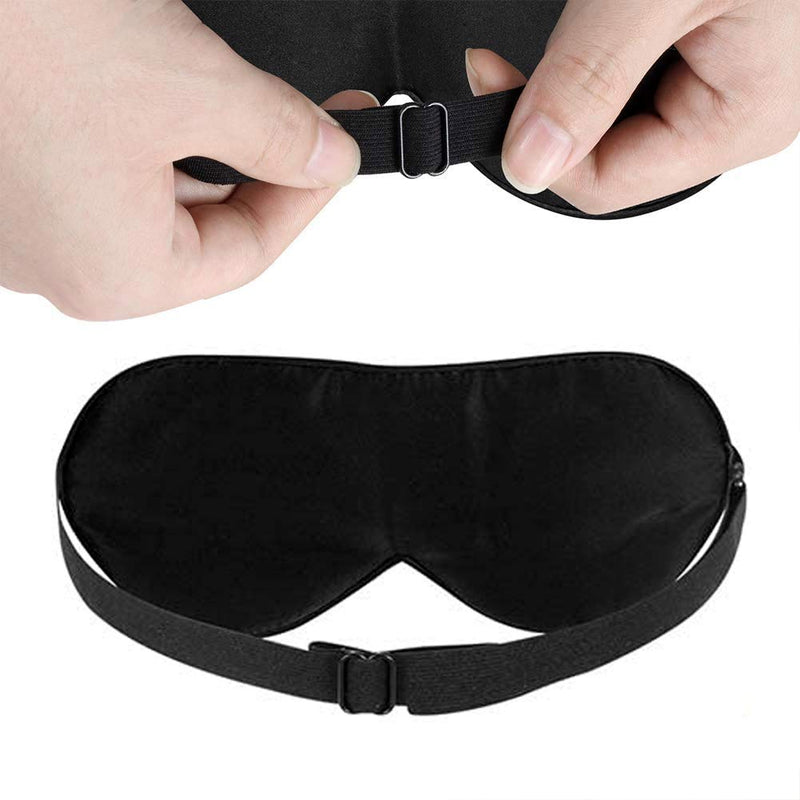 YouFangworkshop Natural Silk Funny Sleep Eye Masks Blackout with Elastic Strap Headband for Men, Women, Soft Eye Cover Eyeshade for Night Sleeping, Travel, Nap - BeesActive Australia