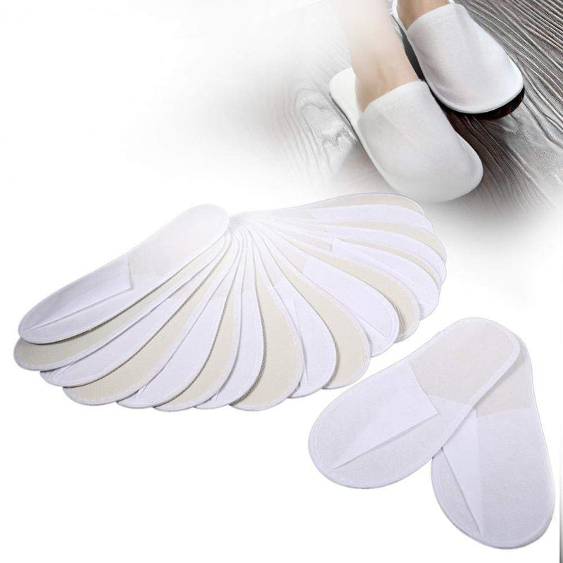 Disposable Slippers, 10 Pairs Spa Hotel Disposable Slippers Non Slip Close Toe Slippers Common Size for Women Man, 10.6 x 4.3inch (10pcs) - BeesActive Australia