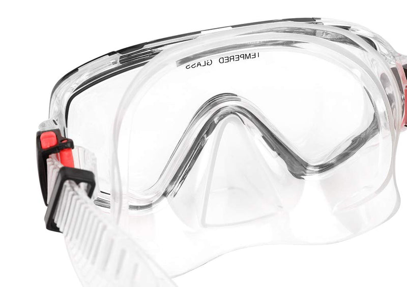 MioCloth Kids Youth Swim Goggles Swimming Diving Snorkel Cover Nose for Children Boy Girl Black/Red - BeesActive Australia