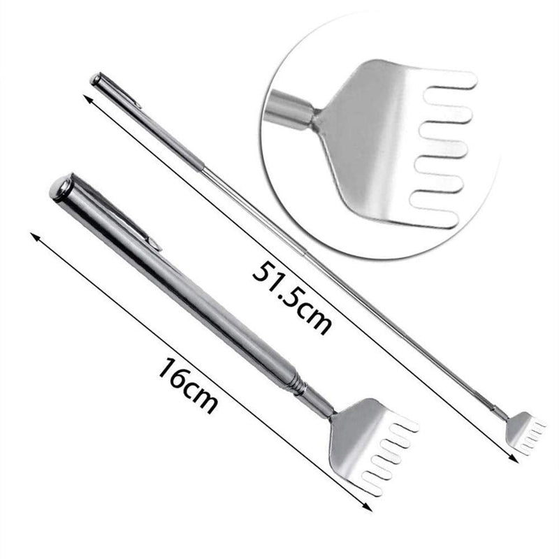 5 Pcs Telescopic Back Scratcher Portable Extendable Back Scratcher Back Massager Tool with Pocket Clip - BeesActive Australia