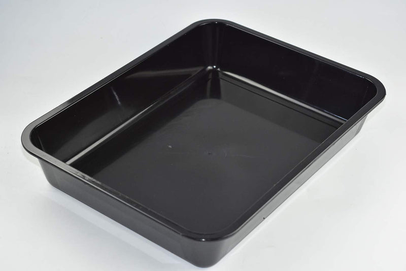 OMEM Reptile Food Bowl Large Water Dish,Large Water Dish, Bowl Turtles L=35.4*5.3*26.3 black - BeesActive Australia