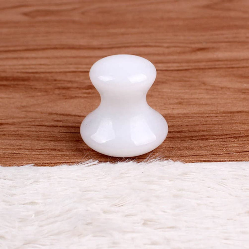 OSALADI 2Pcs Gua Sha Tools Quartz Mushroom Face Massager Health Jade Stones Mushroom Scraping Massage Tool for Women Home Spa, White - BeesActive Australia