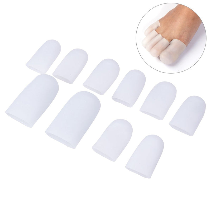 ULTNICE Toe Cap Silicone Toe Protector Gel Toe Sleeves Bunion Cover for Corn Blister Pain Relief 5 Pairs - BeesActive Australia