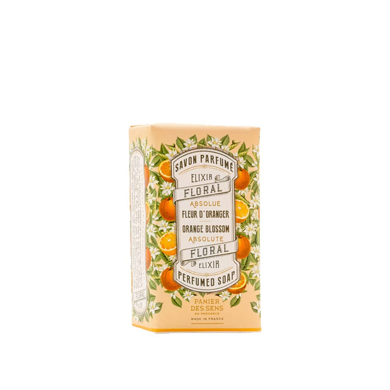 Panier des Sens Orange Blossom Bar Soap with Olive Oil - 97% natural & Made in France - 2 bars, 5.3oz/150g each - BeesActive Australia