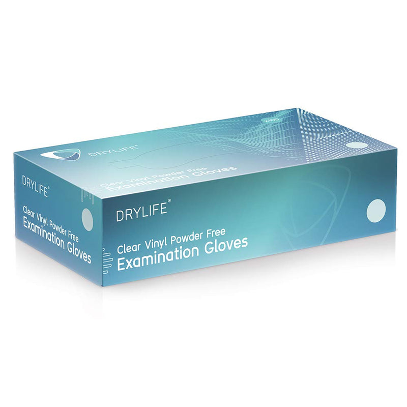 Drylife Clear Vinyl Powder/Latex Free Disposable Gloves - Extra Large (1 Box of 100) 100 Count (Pack of 1) - BeesActive Australia