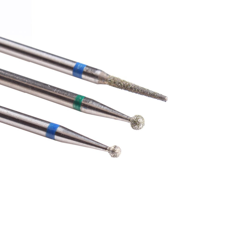 3PCS Cuticle Clean Carbide Nail Drill Bit Diamond Rotary Burrs Electric Nail File For Manicure Pedicure Tools A - BeesActive Australia
