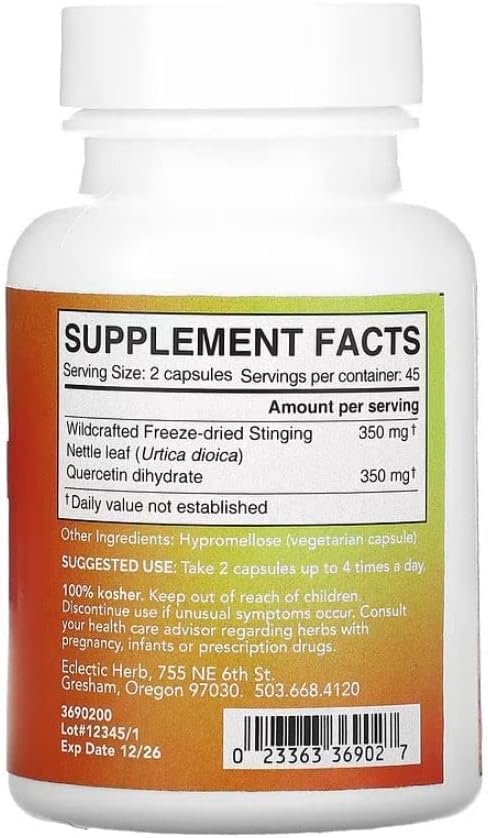 Eclectic Institute Freeze Dry Wild Craft Nettle & Cercetine 90 Tablets - BeesActive Australia