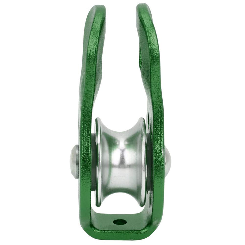 Climbing Pulley Universal Aluminum Alloy Fixed Mountaineering Rope Climbing Pulley Rescue Pulley for Rescue Rope Climbing, Aloft Work Green - BeesActive Australia