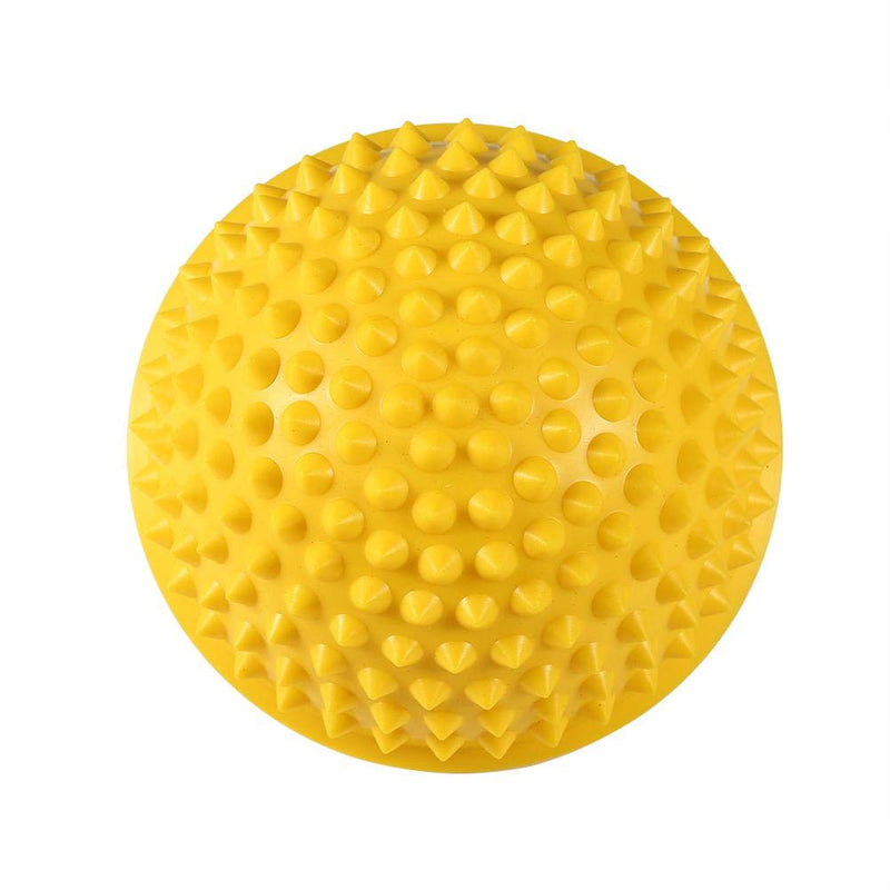 Uxsiya 5 Colors Half Round Massage Balls High Density Spiky Fitness Yoga Balls Massager for Yoga Gym Exercise(Yellow) - BeesActive Australia