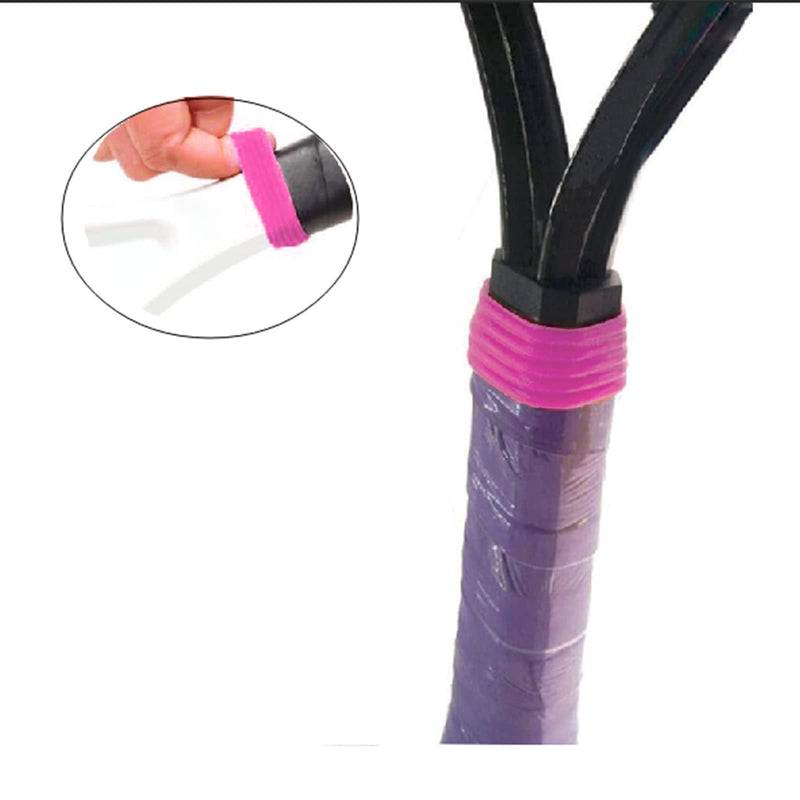 Keproving 6pcs Tennis Racket Handle Grip Ring Tennis Racket Band Rings Overgrip Protector Fix Ring for Tennis Racquet Handle - BeesActive Australia