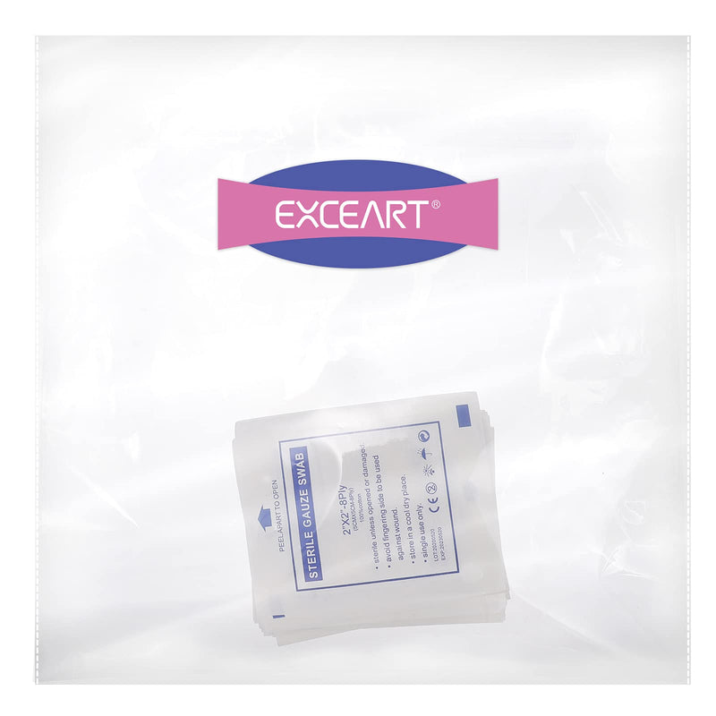 Exceart 30pcs Medical Gauze Pads Non Woven Gauze Sponge Non Stick Gauze Wipe Pads Wound Care Dressing Pads - BeesActive Australia