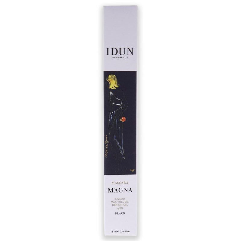 IDUN Minerals Mascara, Magna - Volume & Definition - Creates Perfect Separation - Nickel & Chromium Natural Pigments, Ophthalmologically Tested, Safe for Sensitive Eyes & Contact Lens - Black, 0.43 oz - BeesActive Australia