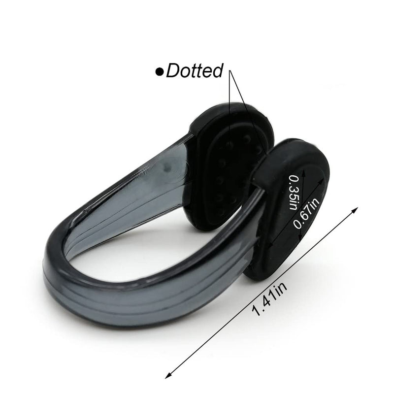 Set of 4 Waterproof Swimming Nose Clips for Adults Kids Age 8+ Nose Plugs for Diving Swimming and Other Water Sports (Black) Black - BeesActive Australia