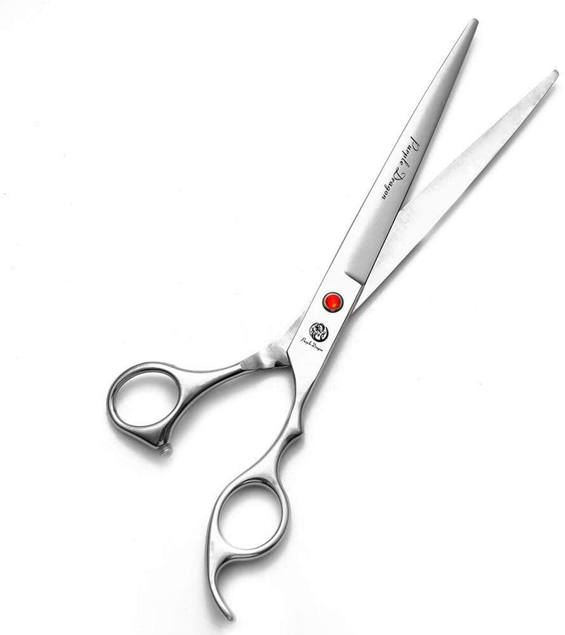 Purple Dragon 5"/5.5"/6"/6.5"/7"/7.5"/8"/9"/10" Sharp Edge Hair Cutting Shears Pet/Puppy/Cat Grooming Scissors with Bag - Perfect for Barber or Dog Groomer 8 inch - BeesActive Australia