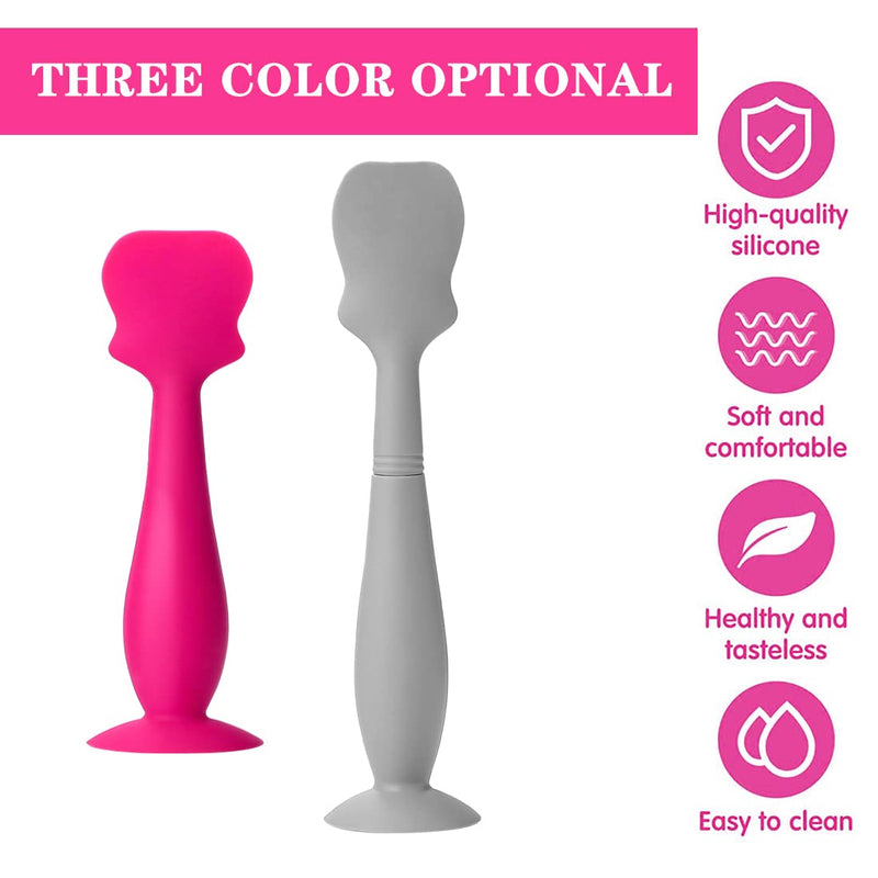 Nappy Rash Cream Applicator Medical Grade Baby Bottom Brush Silicone Facial Cream Spatulas for Newborn Baby Facial Cosmetic 2PCS - BeesActive Australia