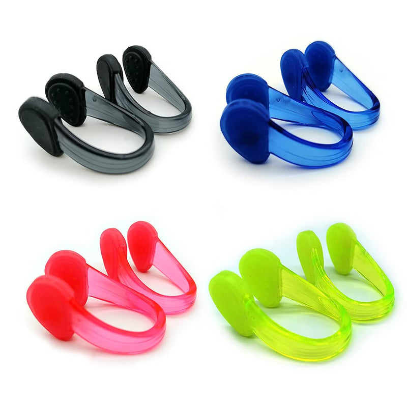 Zooshine 8PCS Waterproof Non-Slip Swimming Nose Clips Dotted Surface Pool Nose Plug for Kids Adults Protect Your Nose in Water Sports - BeesActive Australia