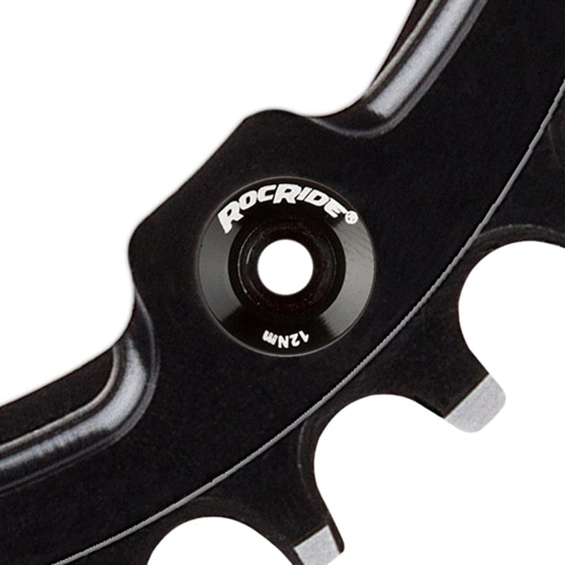 RocRide Single Chainring Bolts in Aluminum or Steel. Pack of 5. BLACK ALUMINUM - BeesActive Australia