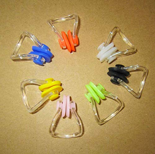 DNHCLL 5PCS Soft Silicone Swimming Nose Clip Surfing Nose Plug Waterproof Nose Protector for Swimming and Training for Adults Kids (5 Colors) - BeesActive Australia