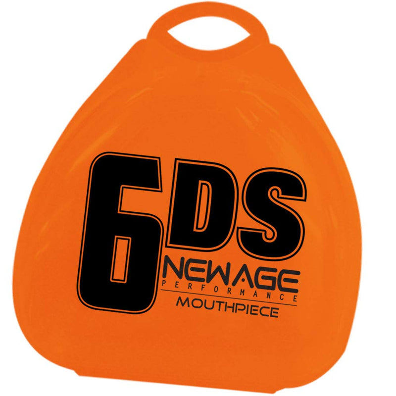 [AUSTRALIA] - New Age Performance 6DS Sports and Fitness Weight-Lifting Mouthpiece - Lower Jaw - No-Contact - Includes Case - Orange 