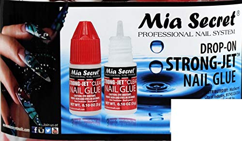 3pcs Mia Secret Strong-Jet Clear Drop On Nail Glue - Fast Drying and Long Lasting - BeesActive Australia