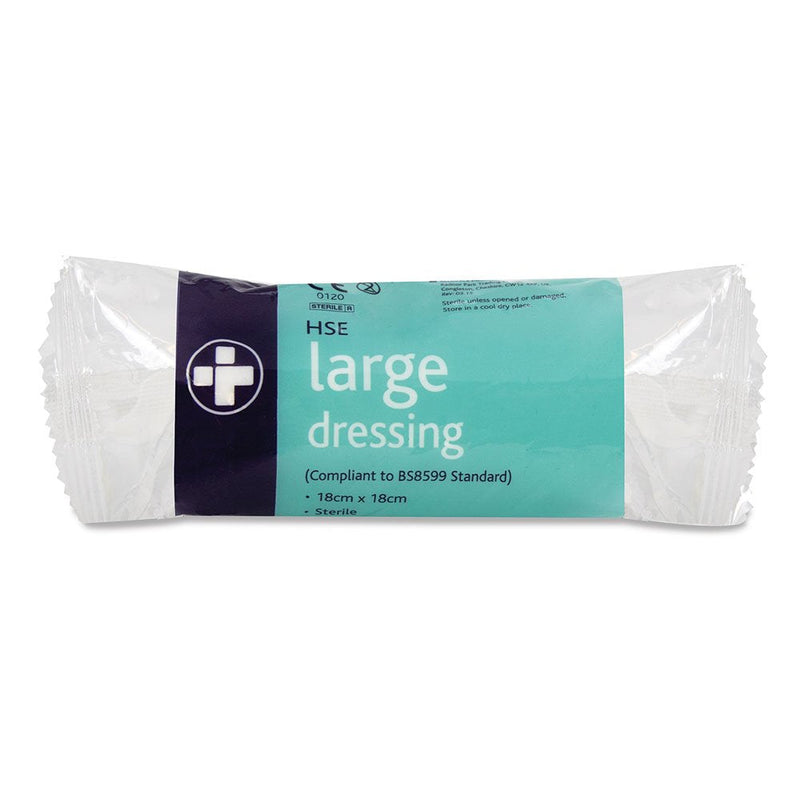 Reliance Medical 18 x 18 cm Large HSE Dressing Bandage and Pad for Ref 317 - Pack of 10 - BeesActive Australia