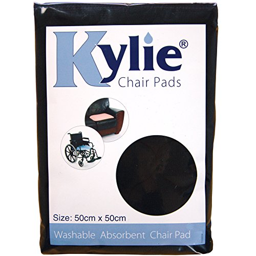 Kylie Chair Pads | Black | 1 Litre | 50 x 50cm | Washable Incontinence Chair Pads | Premium Quality & Comfort - BeesActive Australia