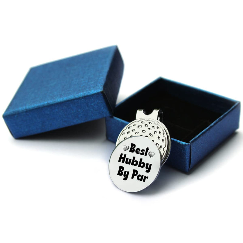TSUYAWU Best Hubby by Par Golf Ball Marker - Funny Golf Marker with Magnetic Hat Clip Golf Novelty Gift - Golf Accessories Gifts for Dad Husband Golf Lovers Golfer Men - BeesActive Australia